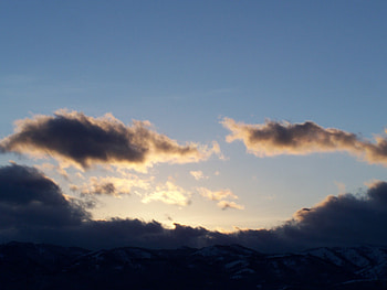 Sunset with cloud formation, Nature, Mountains, Clouds, Sky HD wallpaper