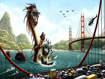 Funny, Fantasy, Dragons HD wallpaper