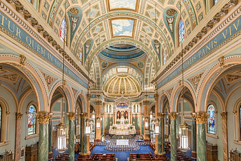 St. Jean Baptiste Church, catholic, church, interior, christianity HD wallpaper