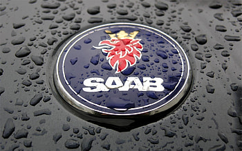 Crying Saab, automobiles, rain, graphy, saab, emblems HD wallpaper