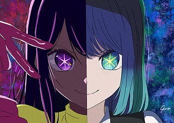 Ai Hoshino & Akane Kurokawa, Ai Hoshino, Akane Kurokawa, Anime, Oshi no Ko HD wallpaper