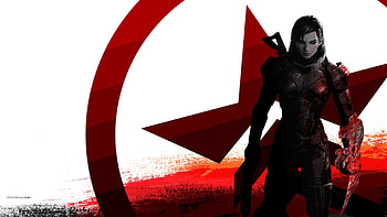 Description: Video games mass effect renegade femshep / background in & resolution. HD wallpaper