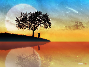 Without you again, fantasy, love HD wallpaper