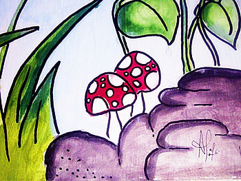 couple mushroom, alan, ade, udin, nasi HD wallpaper