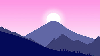 Mountains Raise, mountains, sunset, sun, artist, artwork, art, digital-art, deviantart HD wallpaper