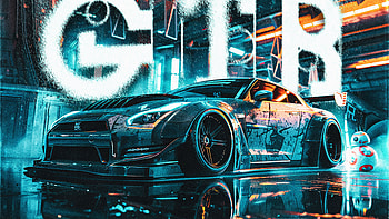 Starwars Gtr, nissan, nissan-gtr, cars, behance HD wallpaper