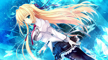 HighSchool Ice Warrior, Warrior, Wall, Anime, Girl, Ice, HighSchool, New, Alias Carnival, Sakurakouji Tsuuyomi, Blond Hair HD wallpaper