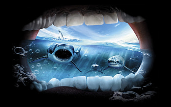 JAWS, fantasy, 3d, pg HD wallpaper
