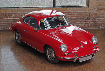 Classic, red, car, Porsche HD wallpaper
