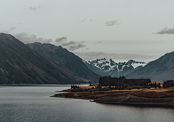 Nature, Mountains, Lake, Fog HD wallpaper
