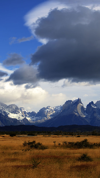 Torres del Paine , Chile mountain clouds HD phone wallpaper
