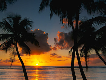 Landscape, Nature, Sunset, Sea HD wallpaper