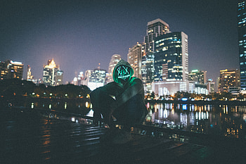Dark, Miscellanea, Miscellaneous, Night City, Mask, Human, Person, Neon Mask HD wallpaper