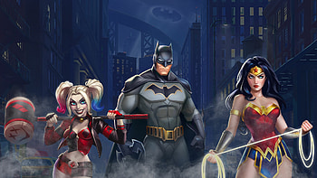 Harley Quinn and Batman, Wonder Woman Art HD wallpaper