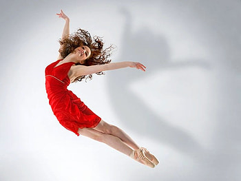 Flying Girl, in red, , cool, flying, girl HD wallpaper