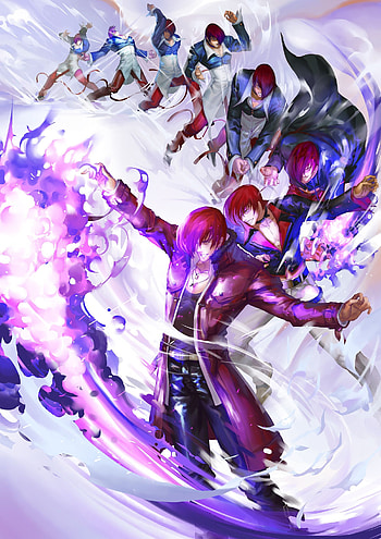 Iori Yagami, Gaming character, Street Fighter tribute, Hero Fighter art HD phone wallpaper