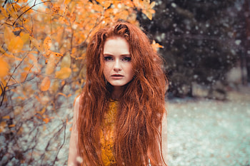 Unknown Model, babe, lady, model, red head, woman HD wallpaper