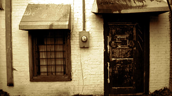 Building, Miscellanea, Miscellaneous, Window, Door, Brick HD wallpaper