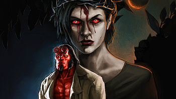 Milla Jovovich Blood Queen In Hellboy Art, hellboy, 2019-movies, movies, milla-jovovich, deviantart HD wallpaper