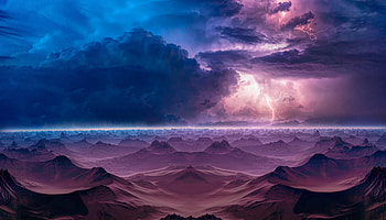 Lightning Mountains Storm Manipulation , lightning, mountains, nature HD wallpaper