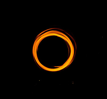 Circle, minimal, light, portal, dark HD wallpaper