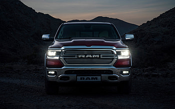 Dodge Ram 1500, 2022, front view, exterior, new Ram 1500, burgundy Ram 1500, American cars, Dodge HD wallpaper