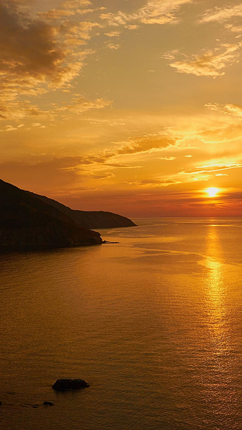 Cape Breton Island, Sunset, Coast, Windows 10 HD phone wallpaper
