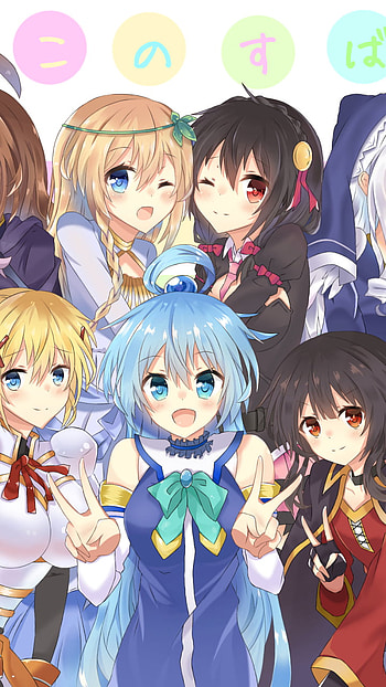 Darkness (KonoSuba), Aqua (KonoSuba), Megumin (KonoSuba), Anime, KonoSuba - God’s blessing on this wonderful world!! HD phone wallpaper