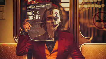 Joker In Train, joker, superheroes, artwork, artist, digital-art HD wallpaper