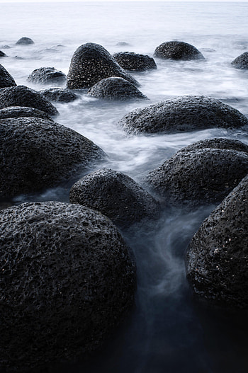 Nature, Water, Rock, Flow, Stone, Lumps, Blocks HD phone wallpaper