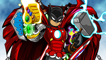 Marvellous Ultimate Batman, batman, artwork, artist, digital-art, superheroes, behance HD wallpaper