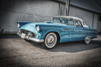 Ford, Cars, Side View, 1956, Thunderbird HD wallpaper