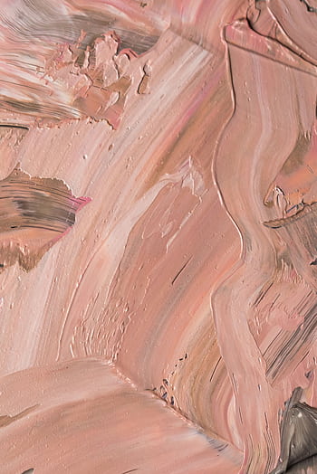 Close-up of a textured pink abstract oil painting featuring dynamic brushstrokes and layered pigments. HD phone wallpaper