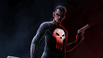 Artwork Punisher, punisher, artwork, artist, digital-art, superheroes, artstation HD wallpaper