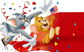 Tom and Jerry , Striking visuals, Vibrant colors, High definition HD wallpaper
