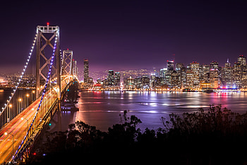Oakland travels, Bay Bridge beauty, High-definition , San Francisco skyline HD wallpaper