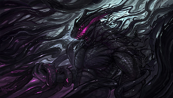 Dark, fantasy, creature, monster, art HD wallpaper