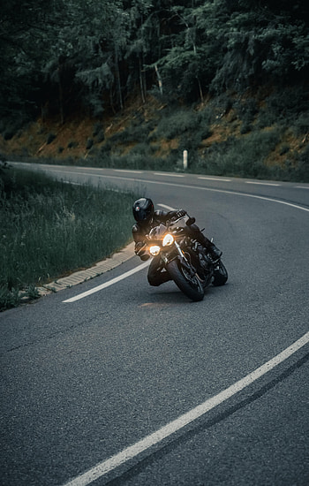 Races, Motorcycles, Motorcyclist, Glow, Helmet, Motorcycle, Headlight HD phone wallpaper