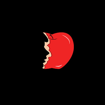 Art, Apple, Vector, Bitten Off, Bitten HD phone wallpaper