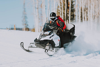 Winter, Snow, Miscellanea, Miscellaneous, Helmet, Snowmobile HD wallpaper