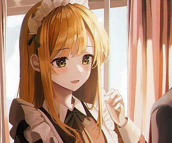 Elegant Anime Maid : Charming Girl in Soft Light, maid, Anime, girl, anime girl HD wallpaper