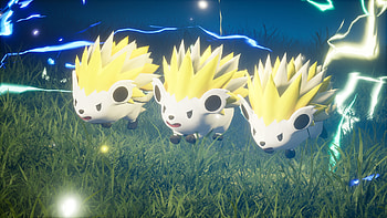 Palworld Creatures - Electric Encounter, video game, Palworld, hedgehog, animated character, fantasy HD wallpaper