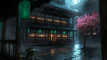 Japan Travels, Raining in a Japanese village HD wallpaper