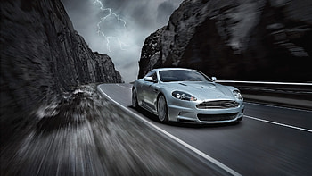 Transport, Auto, Roads, Lightning HD wallpaper
