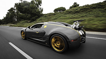 Bugatti, Cars, Side View, Veyron HD wallpaper