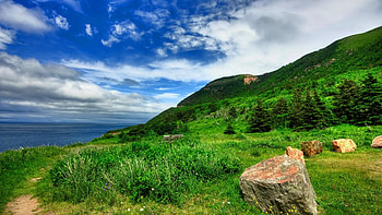 Rest Tag - Beautiful Nature Grass Lake Relax Rest Coast Sea Quiet Sky Nice Summer Lovely HD wallpaper