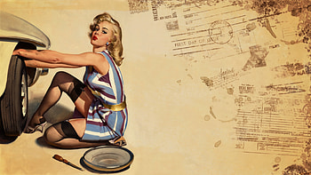 Pin-up , Style, Retro, Girls, Honnoror | HD wallpaper