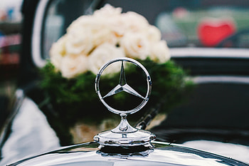 Flowers, Cars, Bouquet, Mercedes, Icon, Badge HD wallpaper