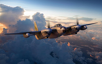 De Havilland Mosquito, British bomber, World War II, Havilland Mosquito FBMkVI, World War II aircraft, de Havilland Aircraft Company HD wallpaper