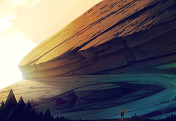 Art, Rock, Road, Loneliness, Lonely, Alone HD wallpaper